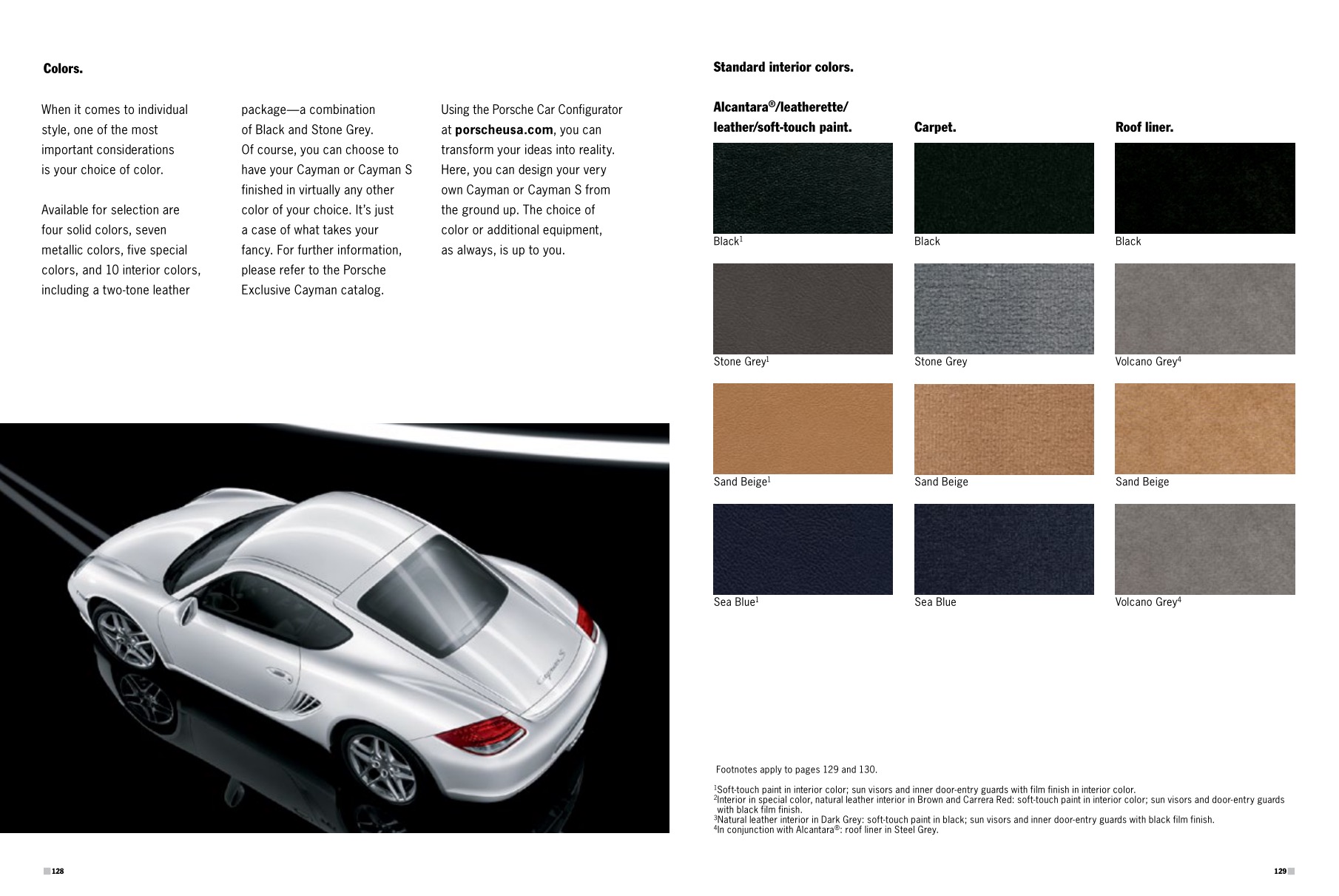 2012 Porsche Cayman Brochure Page 62